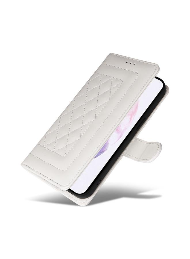 اس-توب جراب لهاتف Samsung Galaxy S21+ 5G جراب هاتف جلدي شبكي ماسي قابل للطي - Image 5