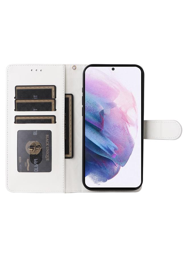 اس-توب جراب لهاتف Samsung Galaxy S21+ 5G جراب هاتف جلدي شبكي ماسي قابل للطي - Image 4