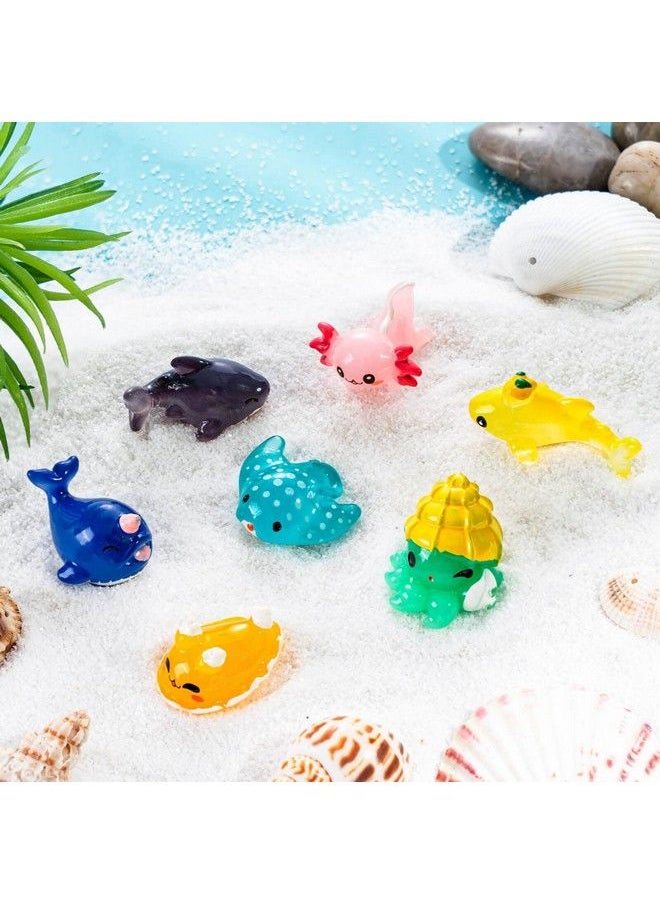 FFNIU - 30Pcs Mini Resin Animals Ocean Themed Mini Resin Figures Tiny Resin Animals For Fish Tank Micro Landscape Aquarium Birthday Party And Sea Animals Themed Party - Image 1