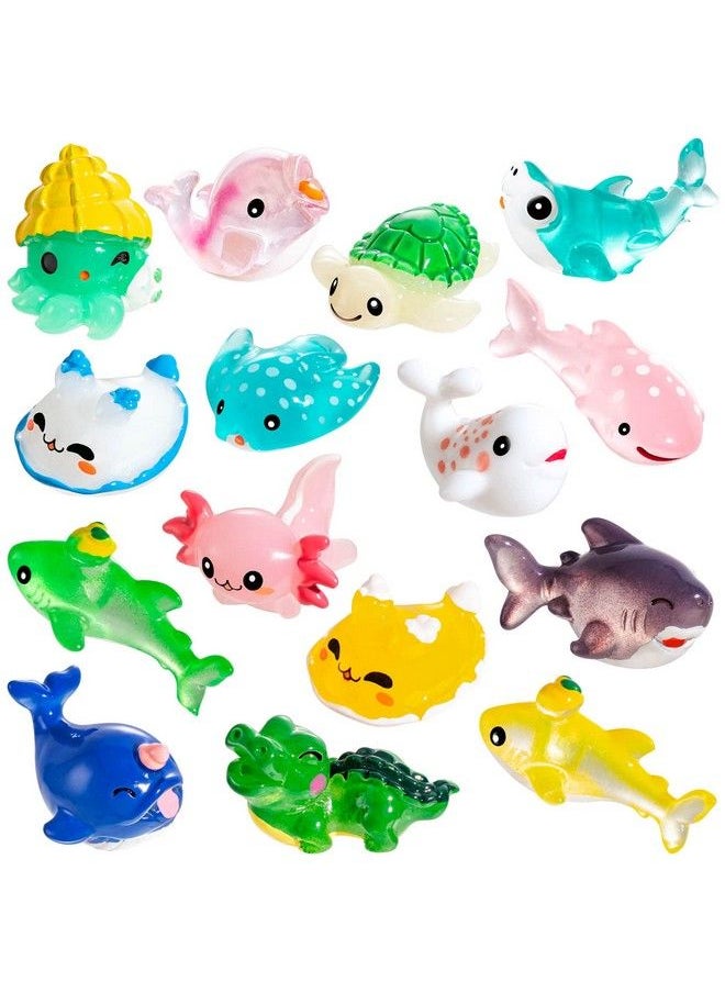 FFNIU - 30Pcs Mini Resin Animals Ocean Themed Mini Resin Figures Tiny Resin Animals For Fish Tank Micro Landscape Aquarium Birthday Party And Sea Animals Themed Party - Image 1