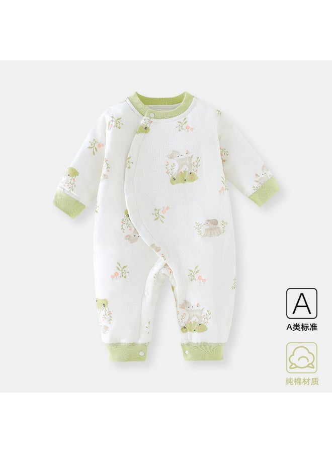 Baby's One-piece Clothing Category A Autumn And Winter Three-layer Cotton Boneless Cotton Climbing Clothing Baby Clothes Anyang Baby's Clothing