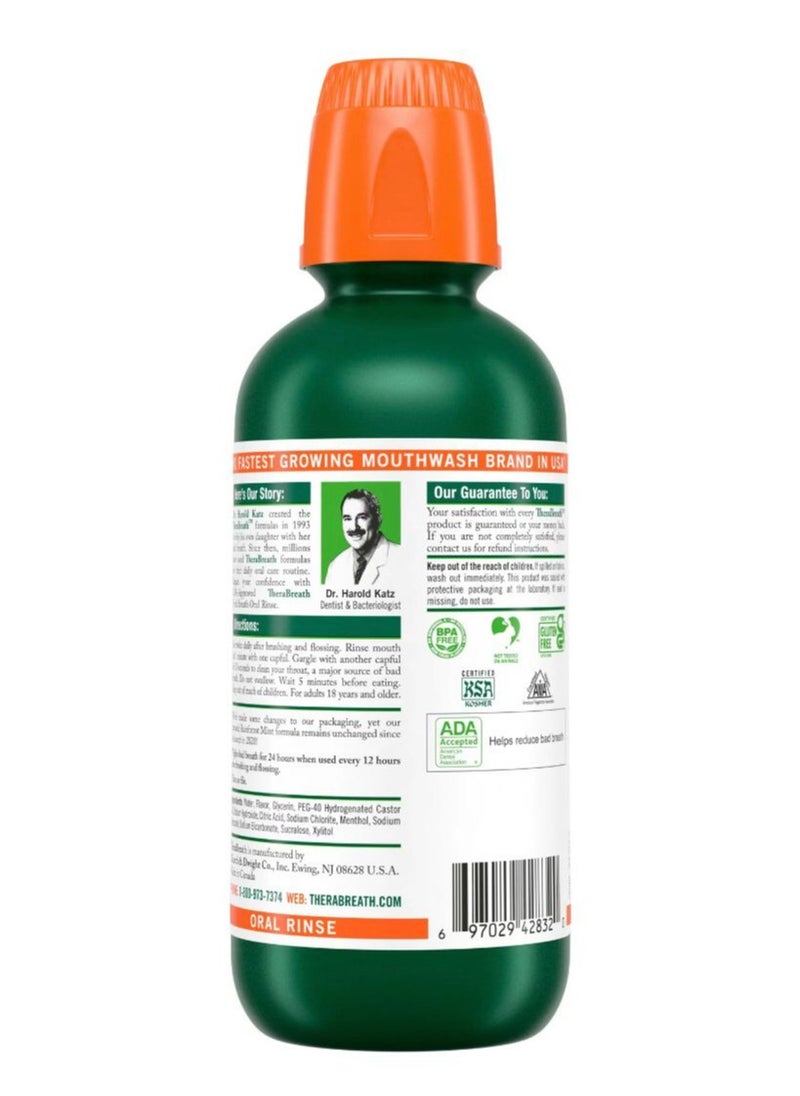 TheraBreath - Mouthwash for fresh breath From Therabreath  rainforest mint 473ml - Image 1