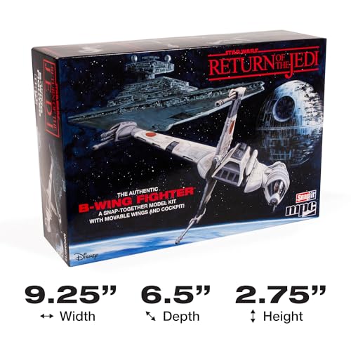 MPC Star Wars: Return of The Jedi B-Wing Fighter (Snap) 1:144 Scale Model Kit - Image 5