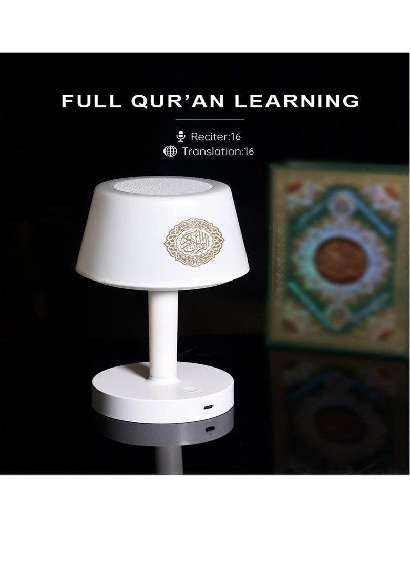 Table Lamp Quran Speaker,Muslim Bluetooth Speaker,Digital Speaker with Remote&Mobile App Night Light Desk Lamp for Kids - Image 5