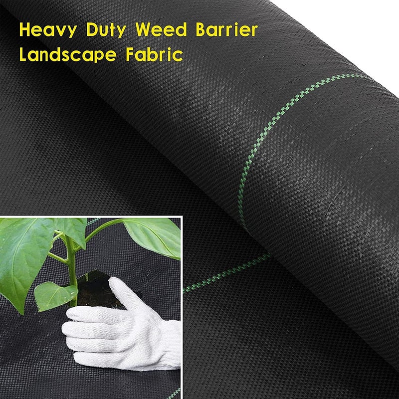 Sunifier Garden Weed Barrier Fabric, Heavy Duty Landscape Fabric, Ground Cover Weed Blocker Cloth, Landscaping Fabric for Garden, Vegetable Beds, Path Way (WBF-4ft x 300ft) - Image 3