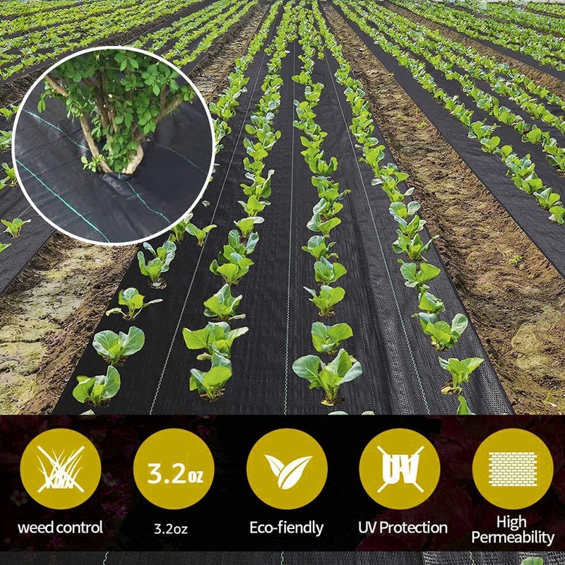 Sunifier Garden Weed Barrier Fabric, Heavy Duty Landscape Fabric, Ground Cover Weed Blocker Cloth, Landscaping Fabric for Garden, Vegetable Beds, Path Way (WBF-4ft x 300ft) - Image 4
