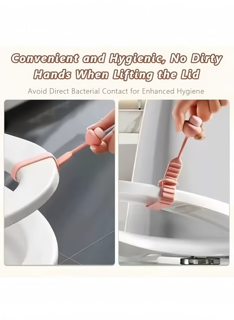 ecoco Toilet Lid Holder, Anti Hand Dirty, Child Anti Dirty Handle Toilet Handle Lid Remover - Image 2