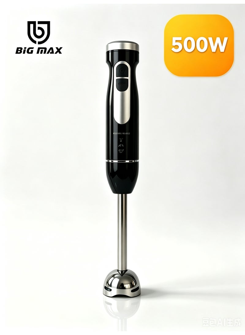 بيج ماكس خلاط يدوي 500W، خلاط كهربائي قوي، خلاط يدوي كهربائي، خلاط محمول، مفرمة، خلاط - Image 1