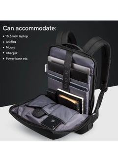 KINGSONS Daily Backpack KS3210W Simple design, suitable for business commuting, wear-resistant,Padded laptop sleeves- fits laptops up to 15.4″. Trolley sleeve at the back, easy to carry  - Image 5
