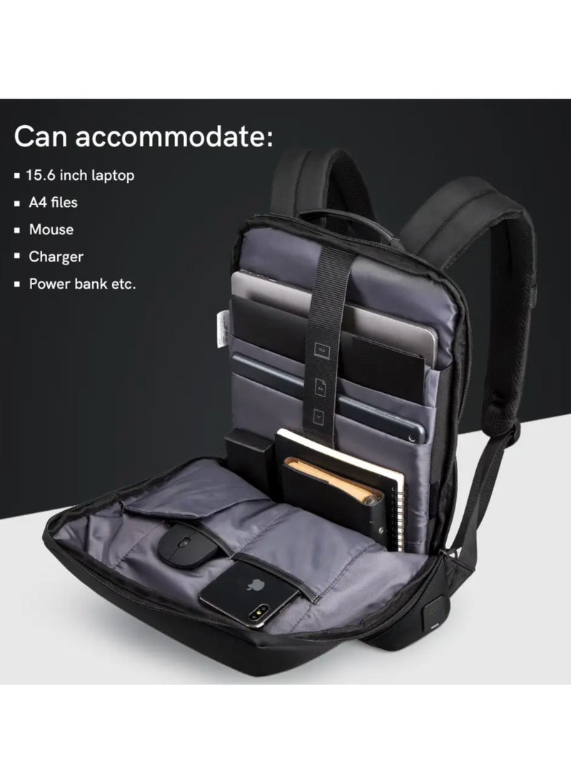 KINGSONS Daily Backpack KS3210W Simple design, suitable for business commuting, wear-resistant,Padded laptop sleeves- fits laptops up to 15.4″. Trolley sleeve at the back, easy to carry  - Image 5