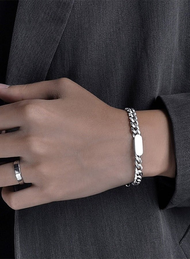 Fashionable Necklace and Bracelet Chain set Cool Sweater Chain for Men and Women Jewelry Gift for Lover and Friend 2 Pieces - Image 3