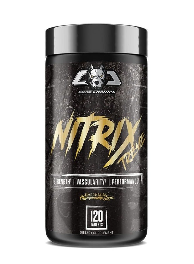 كور تشامبس نيتريكس إكستريم - ١٢٠ قرصًا | مُعزِّز مُتطوِّر لأكسيد النيتريك لتحسين التدفق والتحمل والأداء أثناء التمرين