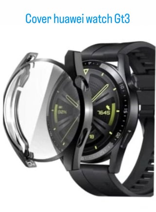 Protective Case Compatible with Huawei Watch GT3 46mm with Full Screen Protection, Shockproof TPU, Soft Slim Absorbent Design - Black - pzsku/Z9A6D991A3B4C2008381BZ/45/1750507787/2b838657-114a-47b5-825b-84e02ffc5084