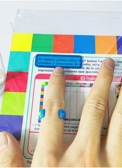 SYOSI Guided Reading Strips Finger Focus Highlighter Color Overlay Bookmarks Reading Strips Colored Bookmarks, Reading Strips for Kids, Teachers, Dyslexics (22 Pack)  - Image 3