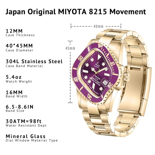 ILLIMITE Melting Automatic Watches for Men Japanese Miyota 8215 Self-Winding Mechanical Movement Women Watch Waterproof Stainless Steel Art Surrealist Wrist Watches Pea001 - Image 2