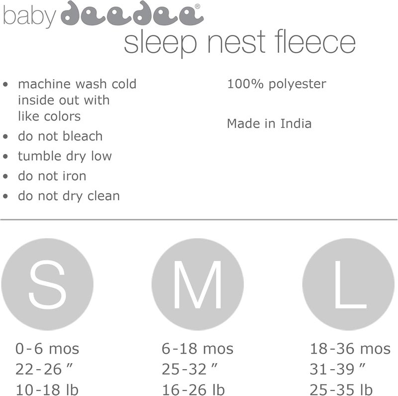 baby deedee Sleep Nest Fleece Baby Sleeping Bag - Purple Rain - Image 5
