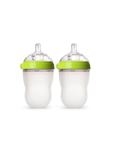 Generic Baby Bottle Double Pack, Green, 8oz  - Image 1