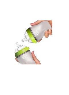 Generic Baby Bottle Double Pack, Green, 8oz  - Image 2