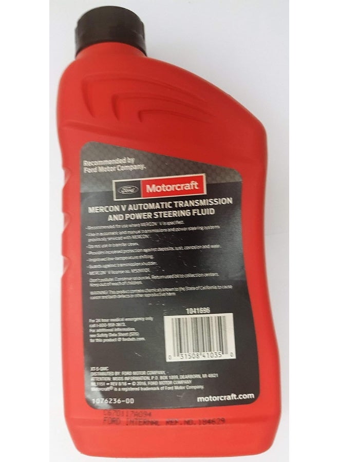 Motorcraft Mercon V Automatic Transmission & Power Steering Fluid - Image 2