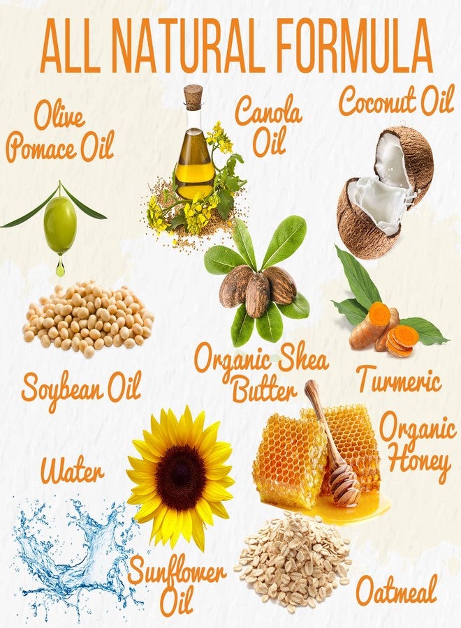 Herblov Turmeric Soap Bar for Face & Body - Natural Turmeric Skin Brightening Soap for Dark Spots, Intimate Areas, Underarms - Cleansing Face Wash Reduces Acne, Fades Scars & Cleanses Skin - 5oz Made in USA - Image 4