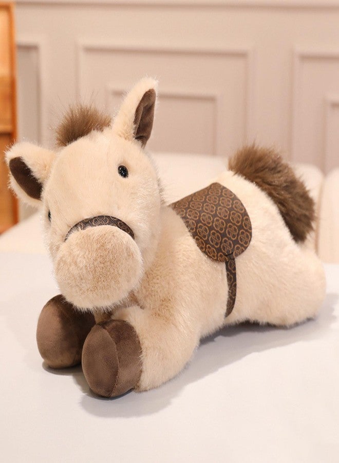 PEACH CAT Horse Stuffed Animal 10" Cute Horse Plush Soft Plushies Toys Gifts for Kids Beige - Image 1