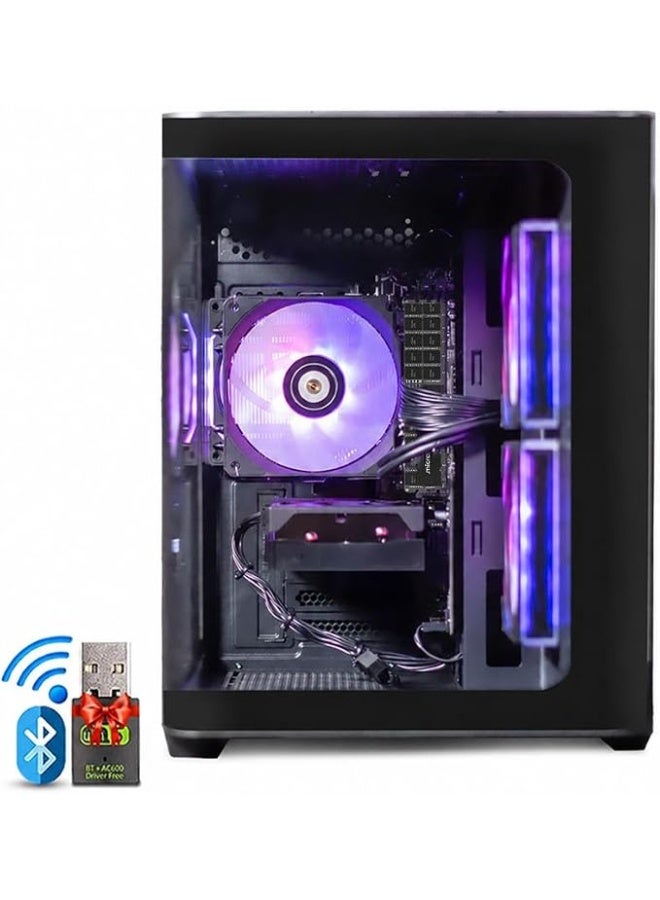 PCD Gaming PC With Intel Core Ultra 5 225F Processor/16GB RAM DDR5/1TB SSD M.2/8GB Nvidia GeForce RTX 5060 Graphics/H810M-E Motherboard/RGB Case Fans/600W PSU/ Black English black - Image 2