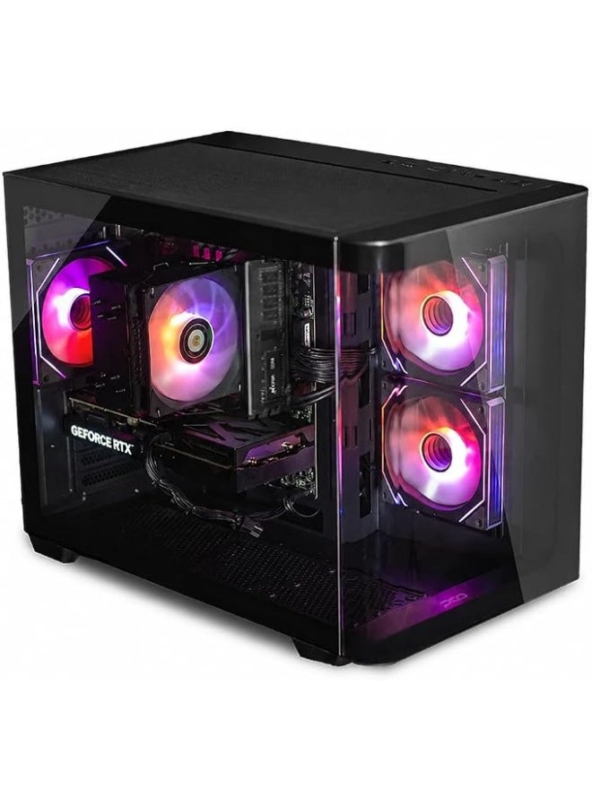 PCD Gaming PC With Intel Core Ultra 5 225F Processor/16GB RAM DDR5/1TB SSD M.2/8GB Nvidia GeForce RTX 5060 Graphics/H810M-E Motherboard/RGB Case Fans/600W PSU/ Black English black - Image 4