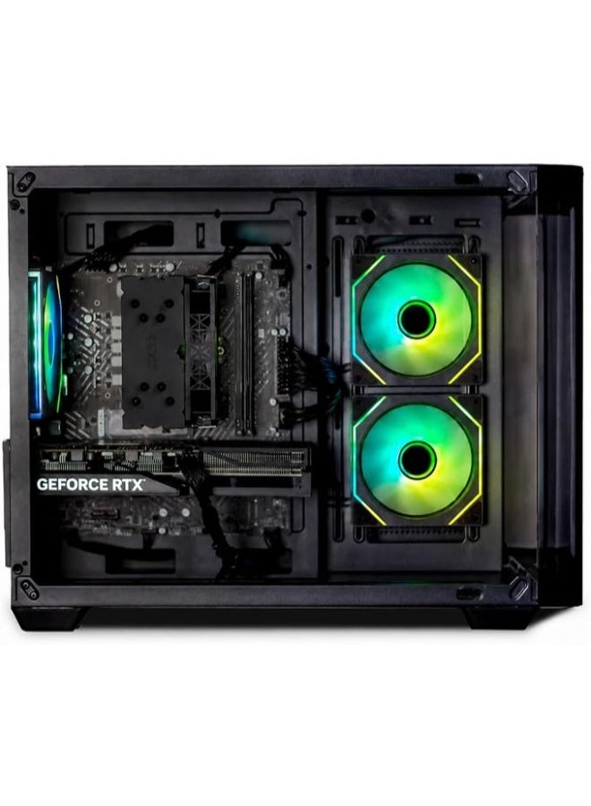 PCD Gaming PC With Intel Core Ultra 5 225F Processor/16GB RAM DDR5/1TB SSD M.2/8GB Nvidia GeForce RTX 5060 Graphics/H810M-E Motherboard/RGB Case Fans/600W PSU/ Black English black - Image 3