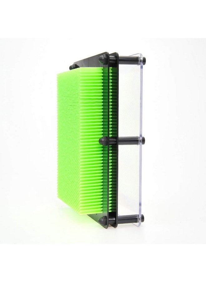 PowerTRC 3D Pin Art Sculpture Pin Impression Toy 8"X6" Hand Mold ; Novelty Gifts ; Green  - Image 4