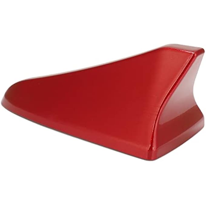 rayihni Car Exterior Upper Aerial Cap, Durable 96219 D5000EBQK Anti Aging ABS Fin Roof Antenna Cover Impact Proof with Signal Enhancement Chip for Car (Red) - Image 1