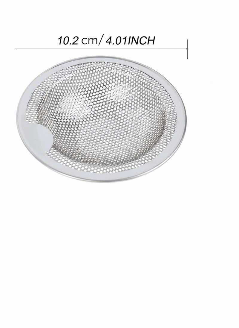 Excefore Kitchen Sink Strainer Basket Catcher 4.0 inch Diameter, Wide Rim Perfect for Most Sink Drains, Anti-Clogging Micro Perforation Holes Drain Screen, Rust Free, Dishwasher Safe  - Image 3