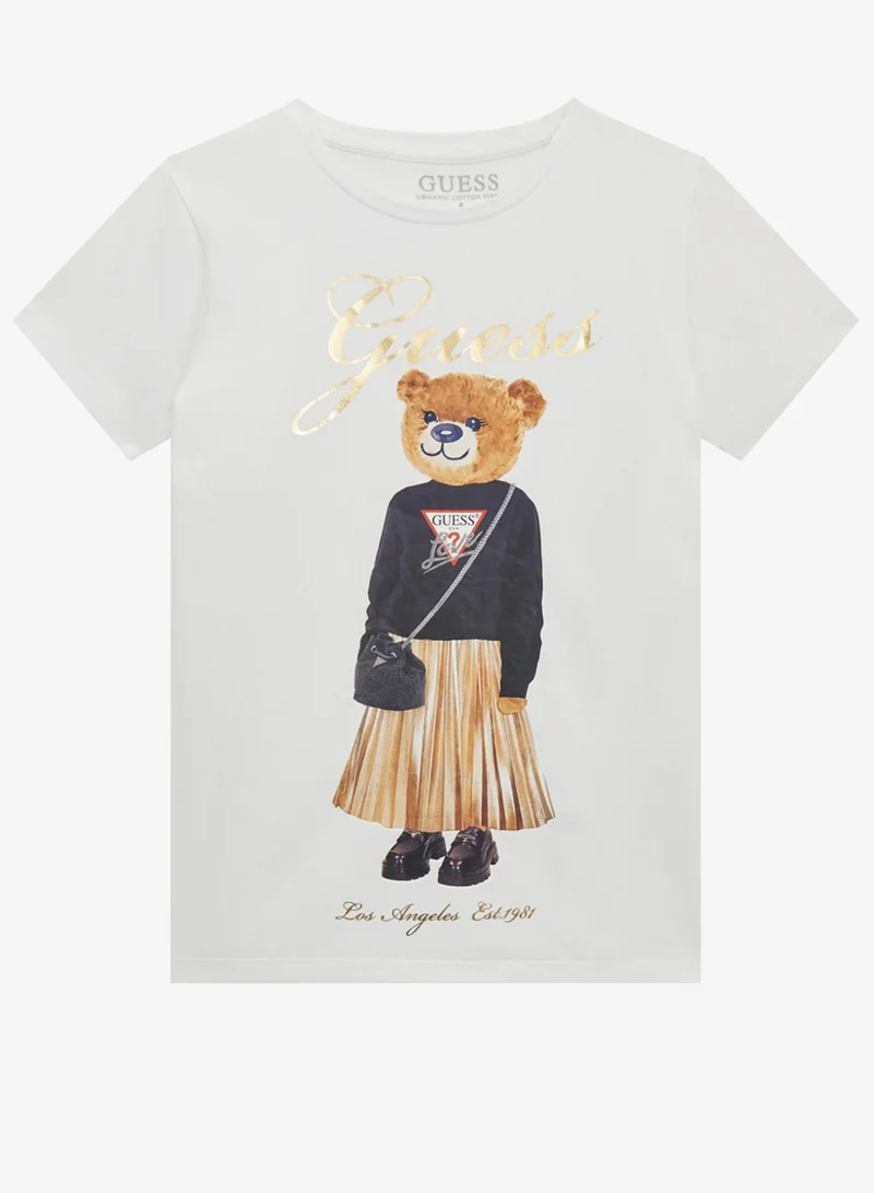 GUESS Kids Graphic Crew neck T-Shirt