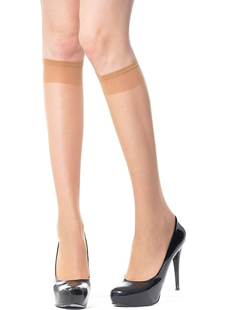 Oral - 6 Pieces Or-Al 40 Den Medium Thick Knee Socks - Image 1
