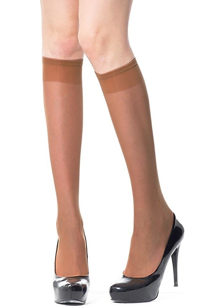 Oral - 6 Pieces Or-Al 40 Den Medium Thick Knee Socks - Image 1