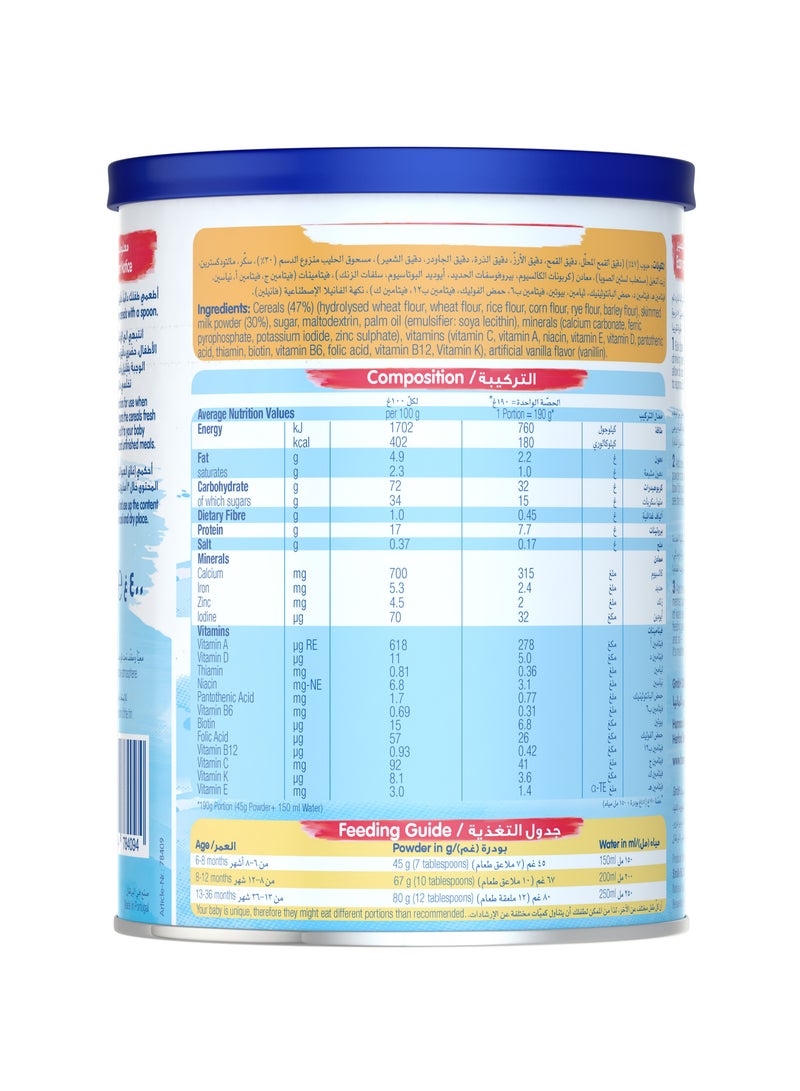 Humana Baby Milk Cereals Wheat Pack 2 x 400g - Image 3