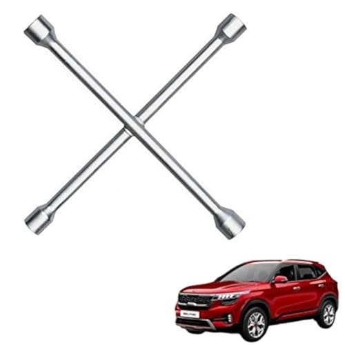 Autokaar 4 Way Car Tyre Screws Wrench Wheel Pana Spanner (17 x 18 x 19 x 21 mm) for KIA Seltos - Image 1