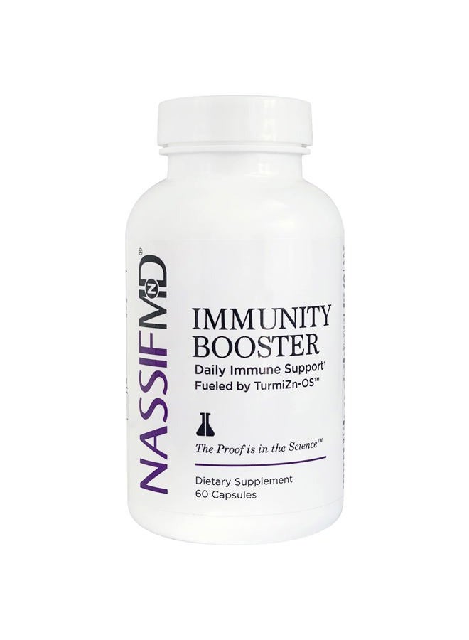 nassif md NassifMD Immunity Booster- Anti Aging Pills | Anti- Inflammatory & Antioxidants Supplement | Skin Vitamins with Turmeric Curcumin & Zinc to Reduce Inflammation and Promote Collagen Production - Image 1