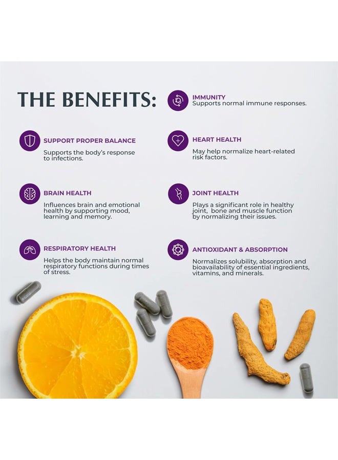 nassif md NassifMD Immunity Booster- Anti Aging Pills | Anti- Inflammatory & Antioxidants Supplement | Skin Vitamins with Turmeric Curcumin & Zinc to Reduce Inflammation and Promote Collagen Production - Image 4