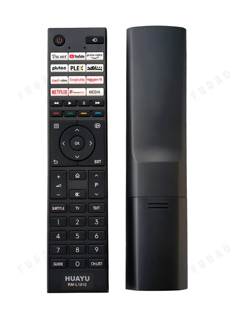 HUAYU - RM-L1810 Toshiba LCD/LED/TV Remote Control Youtube Netflix + Buttons - Image 1