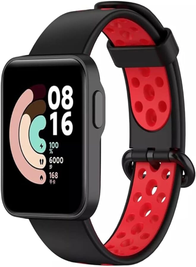 Dado Replacement Silicone Band compatible with Mi smart watch lite, double color band