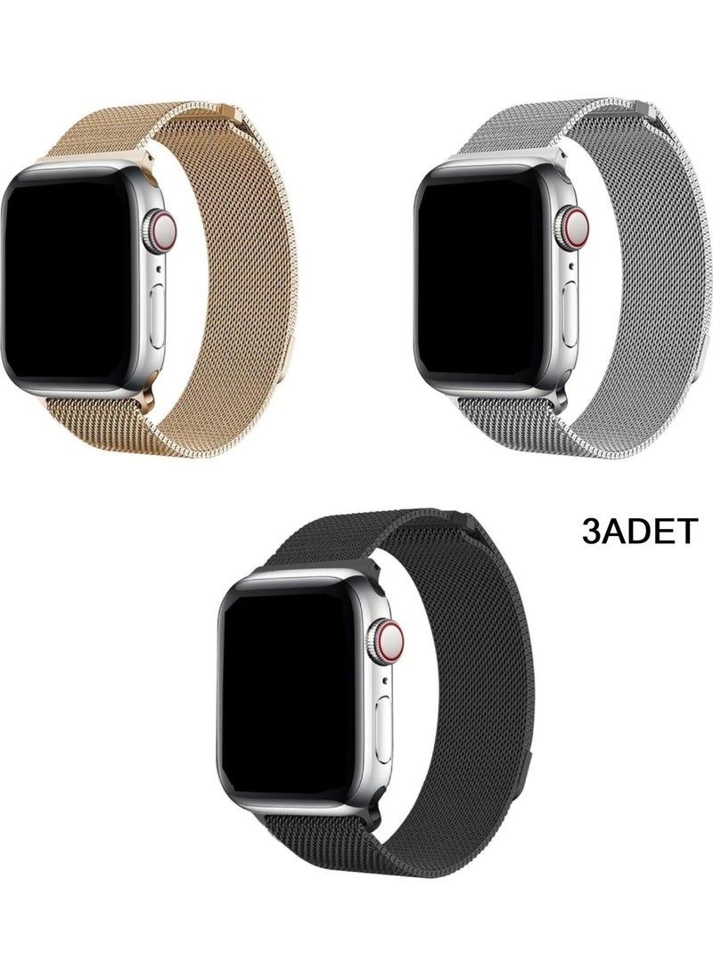 PSGT - Apple Watch Gs Dt Pro T500 T800 Ultra 3 4 5 6 7 8 Se 42 44 45 49 mm Compatible 3 Lure Band Strap - Image 1