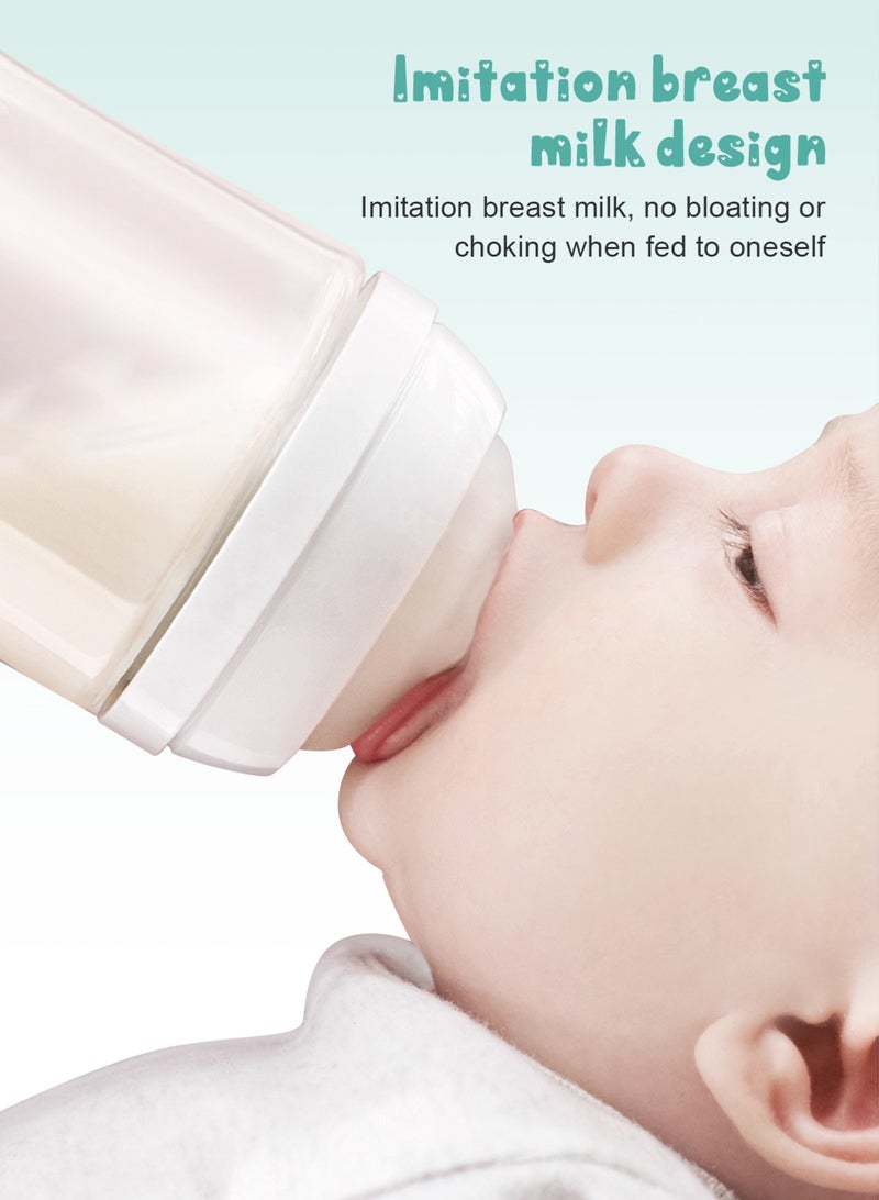 URbazaar Natural start Baby Bottle Teats, Breast-Like, Anti-Colic Valve, Soft Silicone, Fast Flow, 6m+, Pack of 4 - Image 3