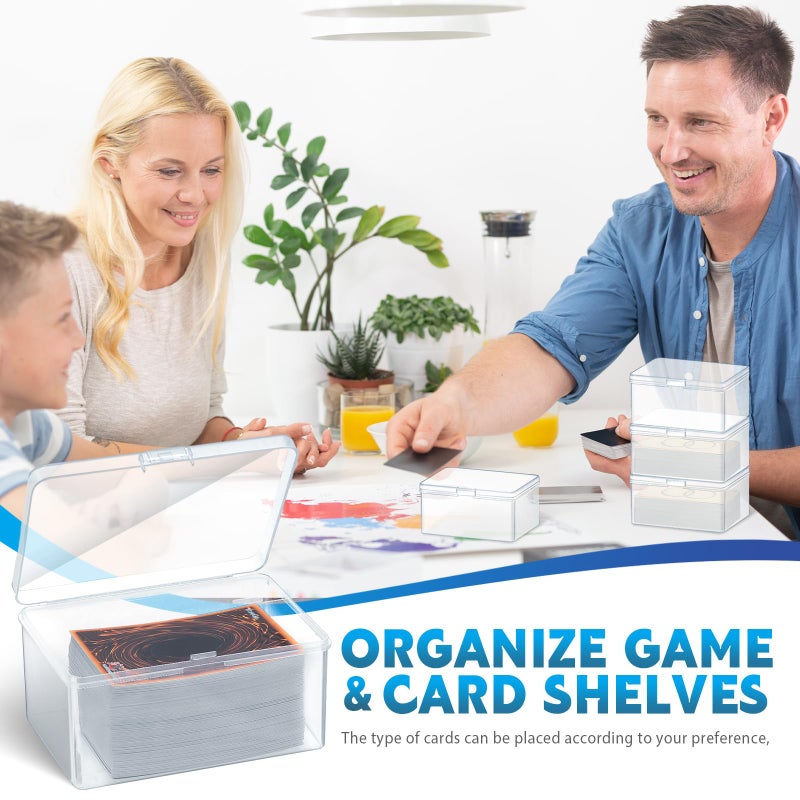 Vicenpal Playing Deck Card Storage Box Plastic Card Boxes Compatible with 100 Mtg Holder Storage Case 4.3 x 2.95 x 2.2 Inches Organizer Snap Closed for Trading Card Games Card Collector (24 Pcs) - Image 5