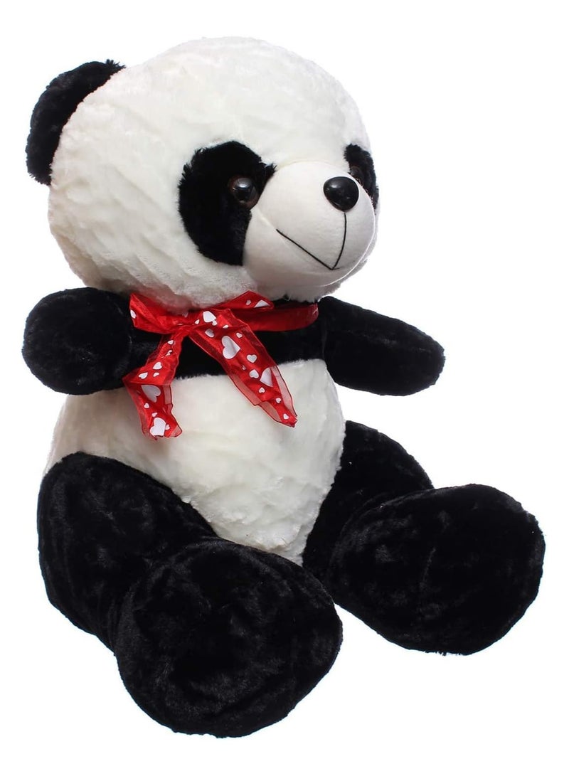 Kids Fro Panda Size 30CM - White Black 