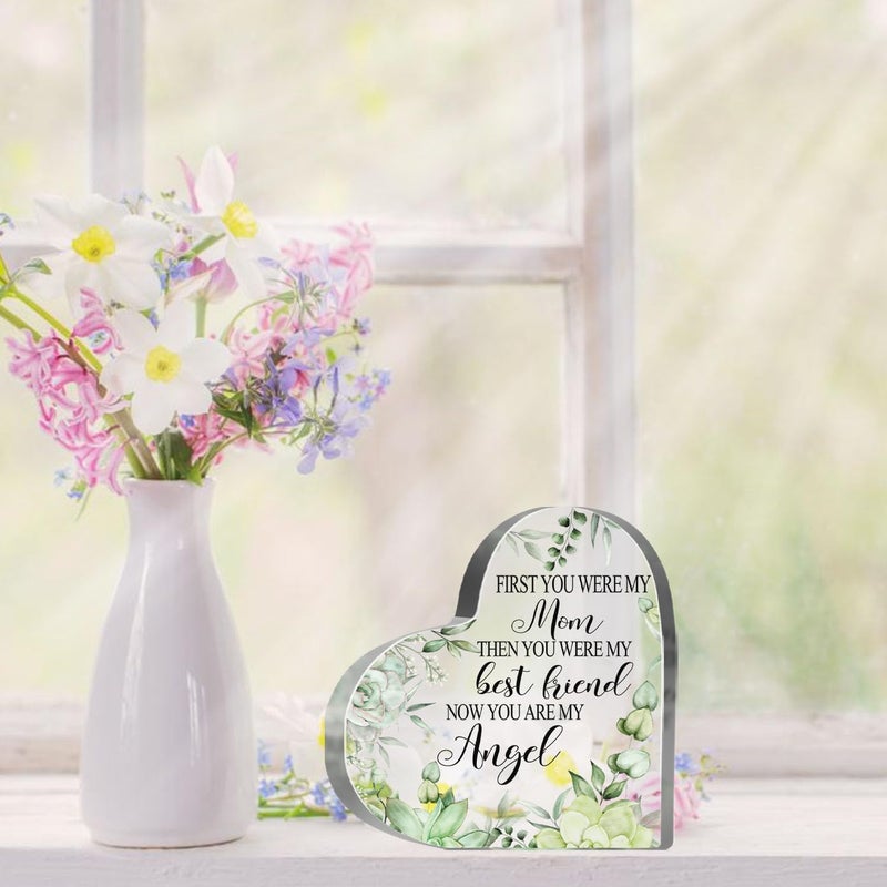 MUNLICAR Sympathy Memorial Gifts for Loss of Mother, Loss of Mom Sympathy Gifts, Bereavement Condolences Grief Gifts, Remembrance Plaque for Loss Mom, Funeral Memorial Decor Sign - Image 5
