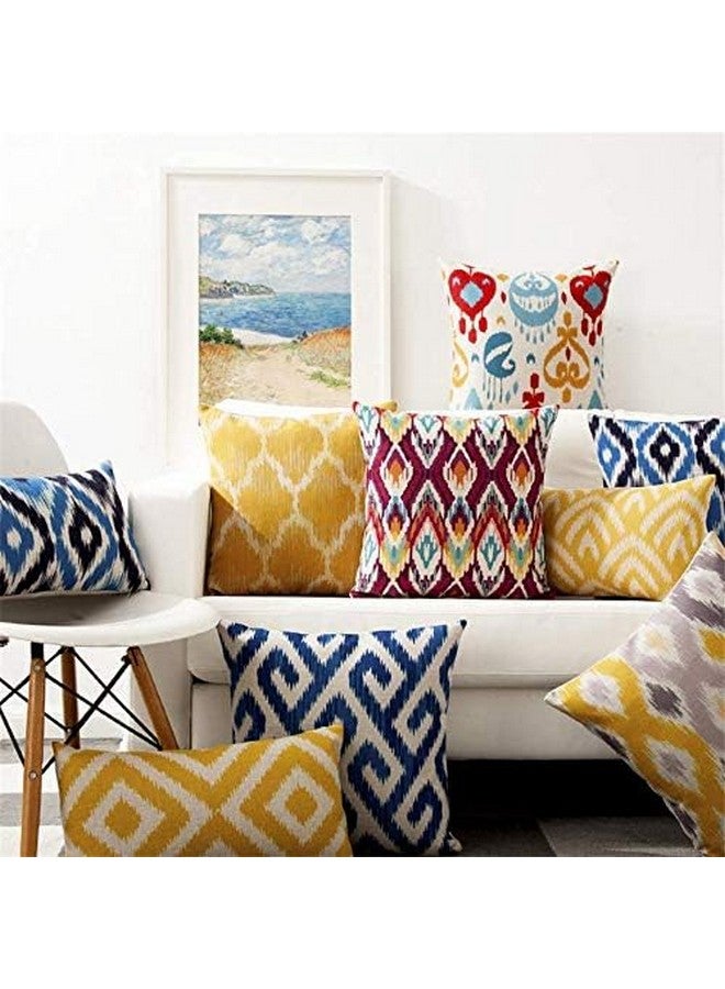 AEROHAVEN Designer Decorative Cotton 150TC Throw Pillow/Cushion Covers Set of 5 - (Multicolour, 16 x 16 Inch) - Image 2