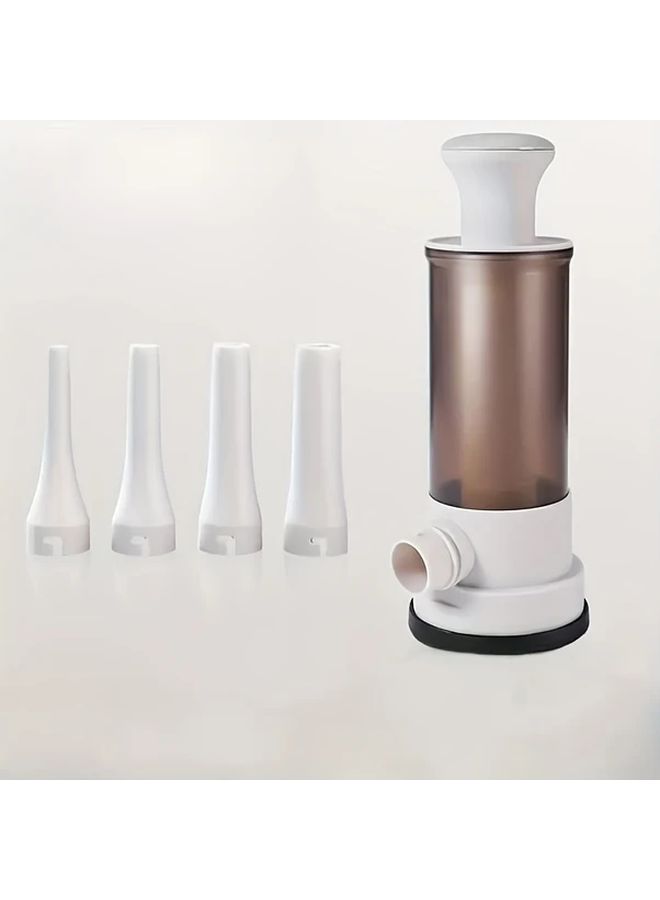 Hand Push Sausage Stuffer 1 Set Manual Sausage Filler Sturdy Meat Injector Leak Proof Comfortable Grip for Home and Restaurant Use - Image 5