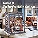 Fsolis Book Nook Kit DIY Miniature House Kit for Adults Mini House Tiny 3D Puzzles for Bookshelf Diorama Decor Gifts for Women Teenagers Puzzle Lovers Johns Hair Salon - Image 4