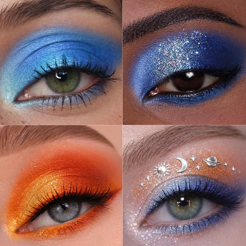 Tintark Galactic Assemble Eyeshadow Palette â€“ Solar System Inspired 3D Planet Design, 14 Handcrafted Shimmer & Metallic Shades with Creamy Wet Texture, High-Pigmented Makeup Palette Gifts for Women & Girls - Image 3