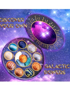 Tintark Galactic Assemble Eyeshadow Palette 14 Colors Glitter Shimmer Metallic Eye Shadow Pallet Brown Blue Galaxy Eye Makeup Palettes Create Space-like Eyes Make up Vegan & Talc Free  - Image 2